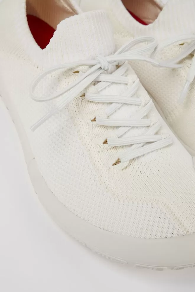 Zapatillas<Camper Sneaker De Tejido Blanca Para Hombre