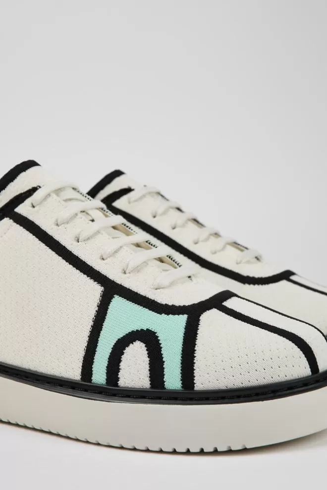 Zapatillas<Camper Sneaker De Tejido Blanca Para Hombre