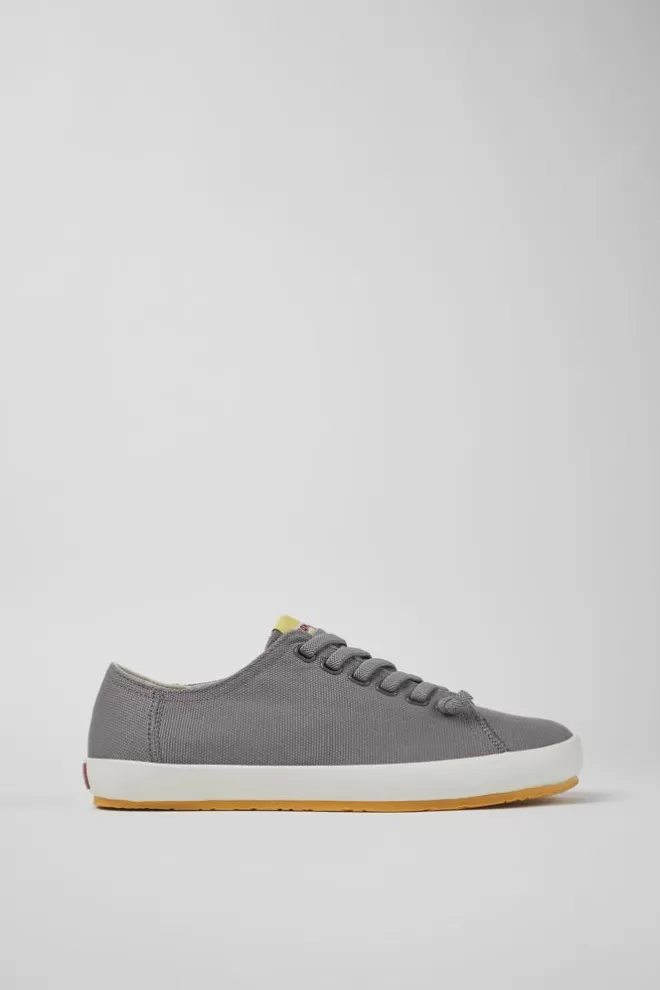 Zapatillas<Camper Sneaker De Tejido Gris Para Hombre