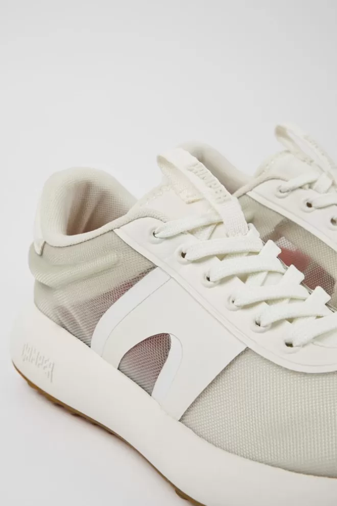 Zapatillas<Camper Sneaker De Tejido Gris Para Mujer