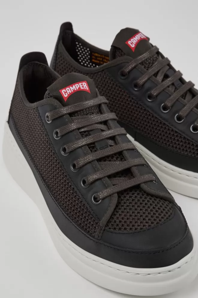 Zapatillas<Camper Sneaker De Tejido Gris Para Mujer