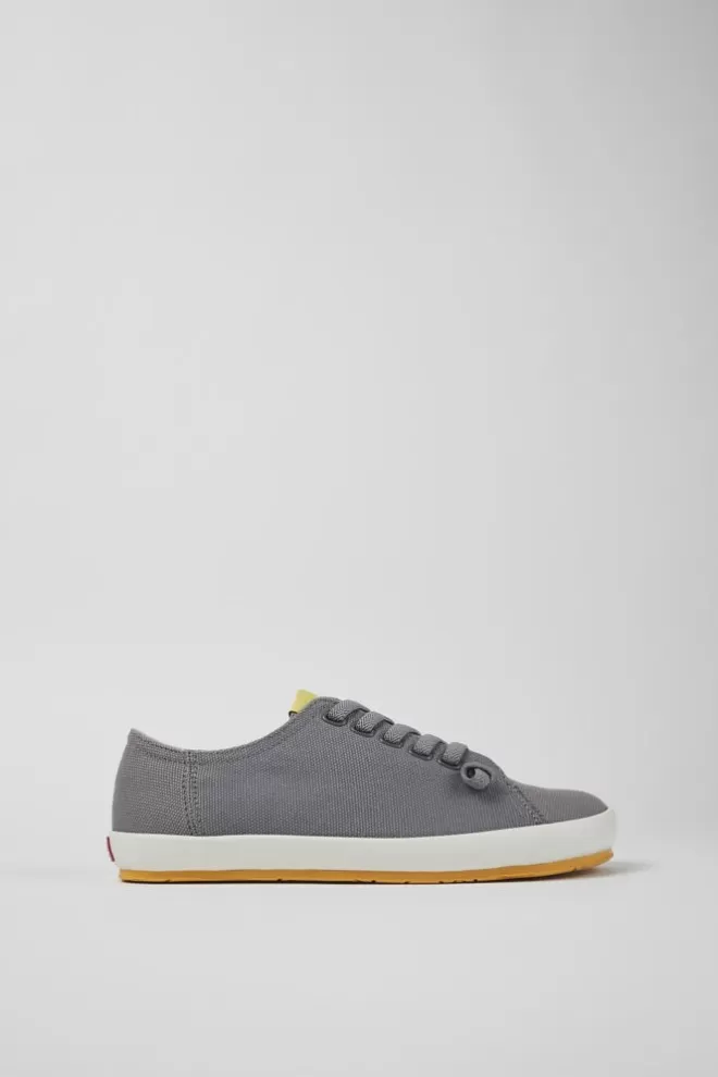 Zapatillas<Camper Sneaker De Tejido Gris Para Mujer