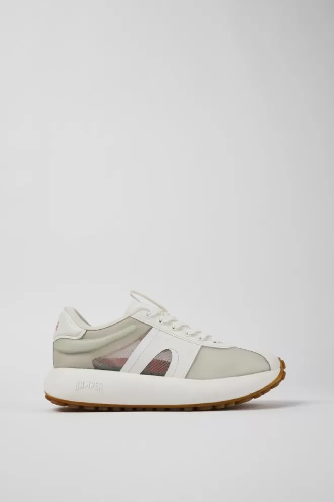 Zapatillas<Camper Sneaker De Tejido Gris Para Mujer