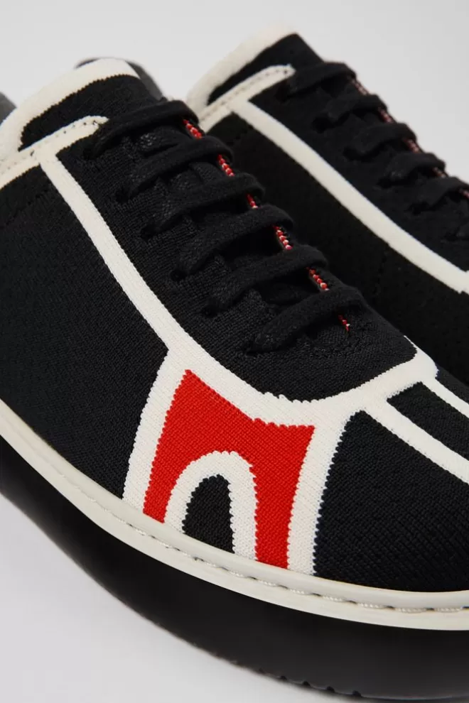 Zapatillas<Camper Sneaker De Tejido Negra Para Mujer