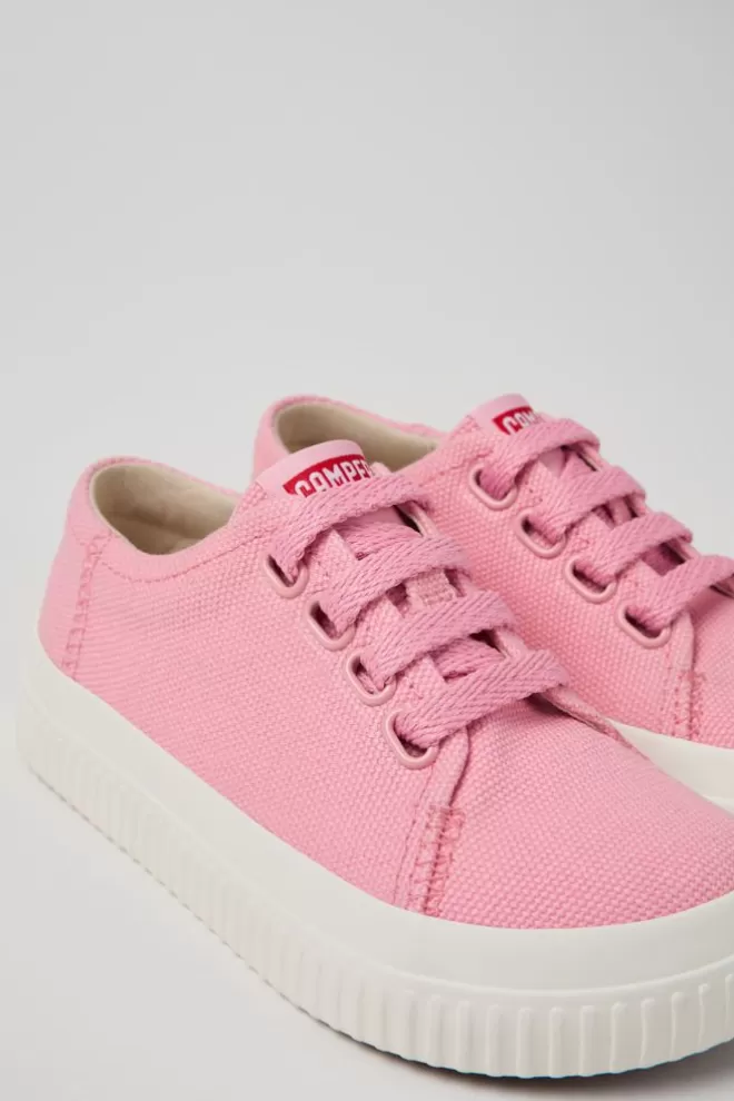 Zapatillas<Camper Sneaker De Tejido Rosa