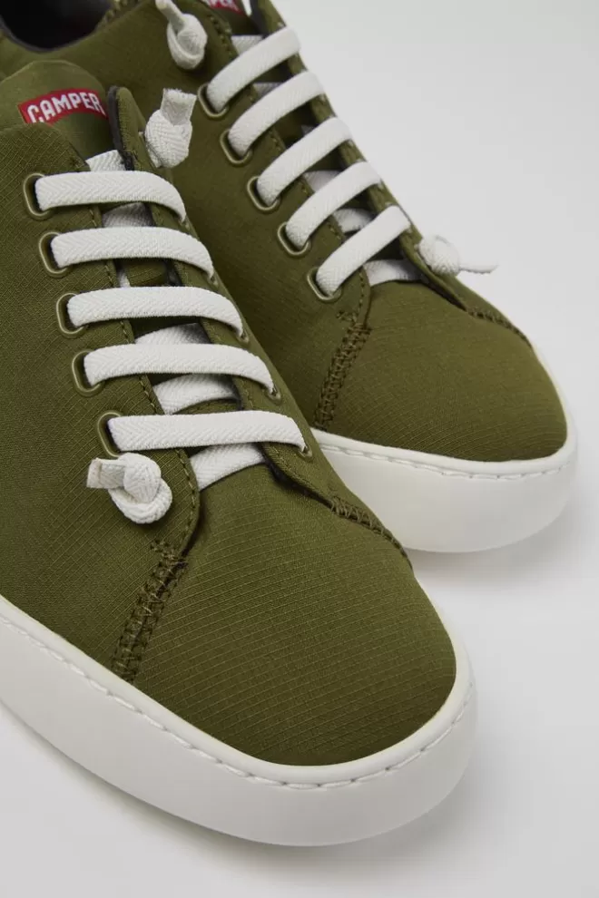 Zapatos Casual<Camper Sneaker De Tejido Verde Para Hombre