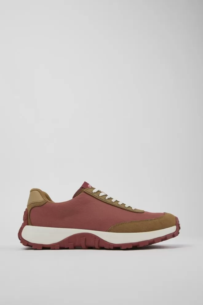 Zapatillas<Camper Sneaker De Tejido/Nobuk Roja Para Hombre