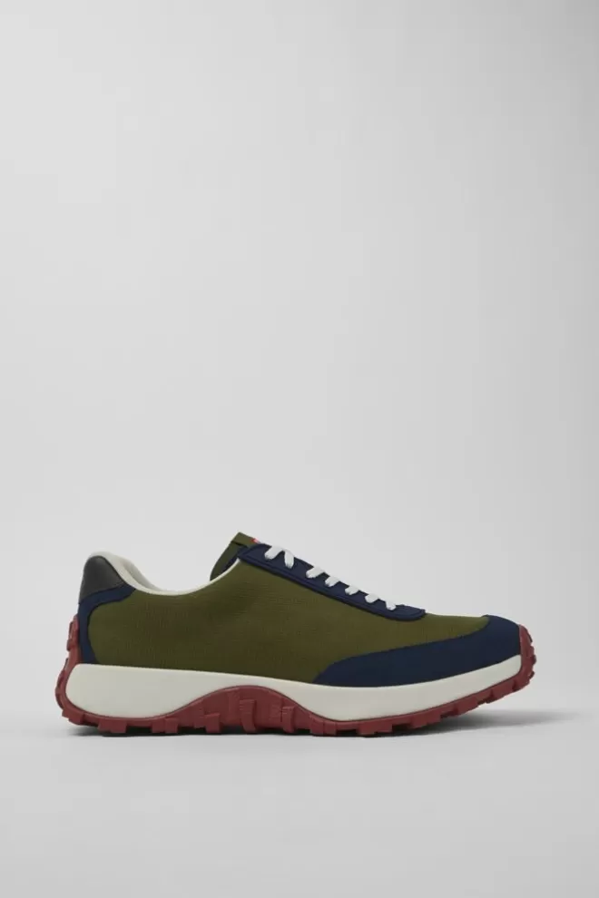 Zapatillas<Camper Sneaker De Tejido/Nobuk Verde Para Hombre