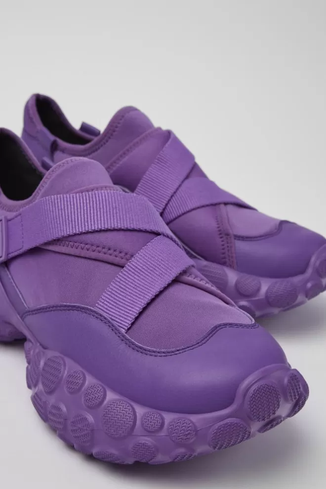 Zapatillas<Camper Sneaker De Tejido/Piel Violeta Para Hombre