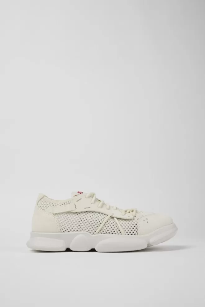 Zapatillas<Camper Sneaker De Tencel Y Mirium® Blanca Para Mujer