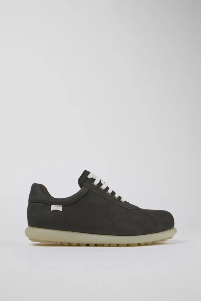 Zapatos Casual<Camper Sneaker Oxford De Nobuk Gris Para Hombre