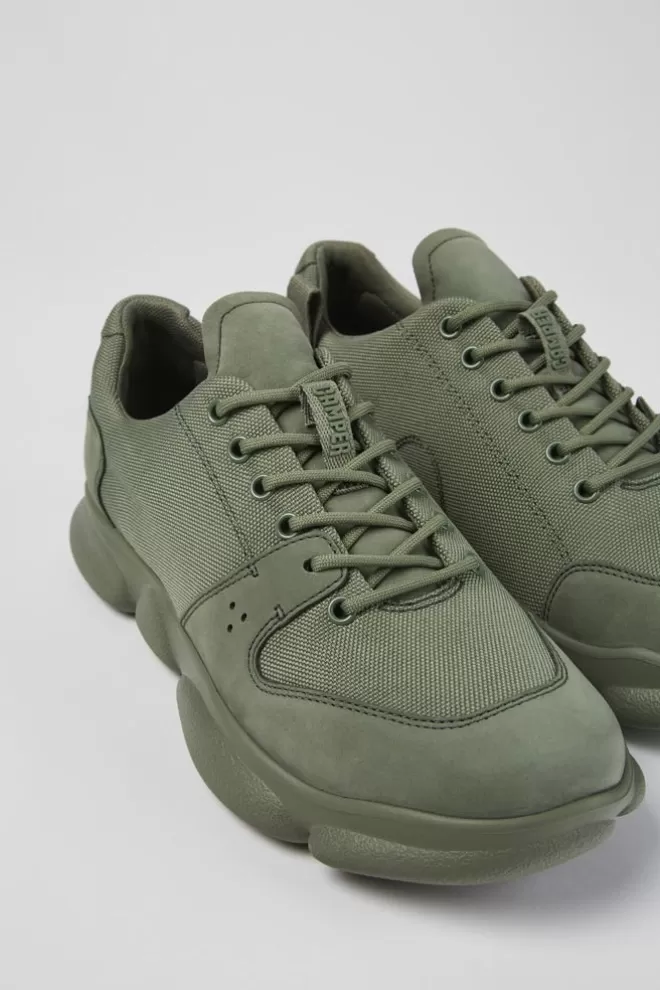 Zapatillas<Camper Sneaker Verde De Piel Y Pet Reciclado Para Hombre