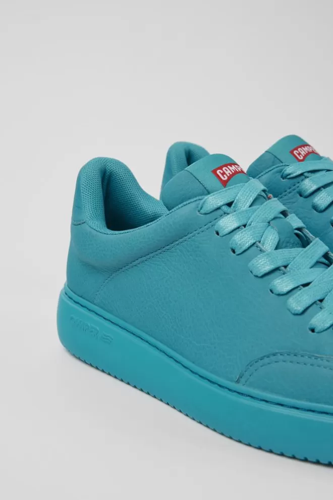 Zapatillas<Camper Sneakers Azules De Piel Para Mujer