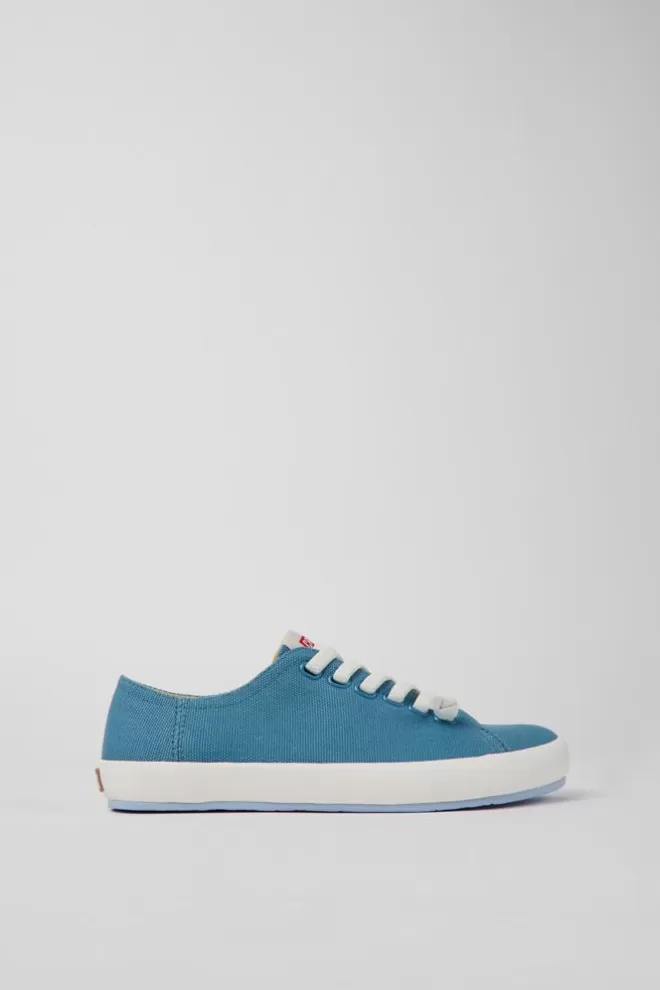 Zapatillas<Camper Sneakers Azules De Tejido Para Mujer