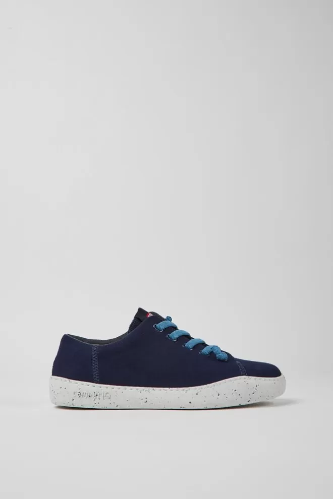 Zapatillas<Camper Sneakers Azules De Tejido Para Mujer