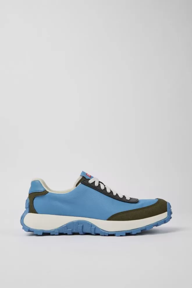 Zapatillas<Camper Sneakers Azules De Tejido Y Nobuk Para Hombre