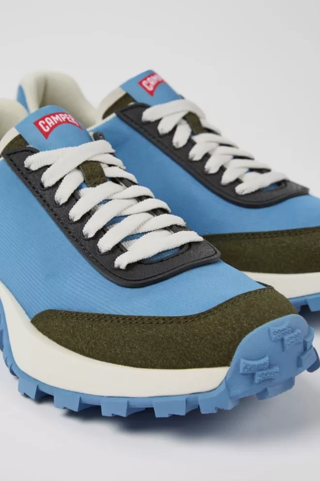 Zapatillas<Camper Sneakers Azules De Tejido Y Nobuk Para Mujer