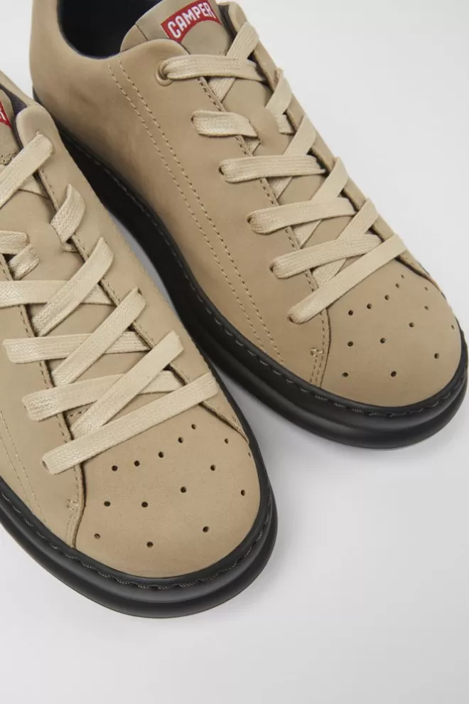 Zapatillas<Camper Sneakers Beige De Nobuk Para Hombre