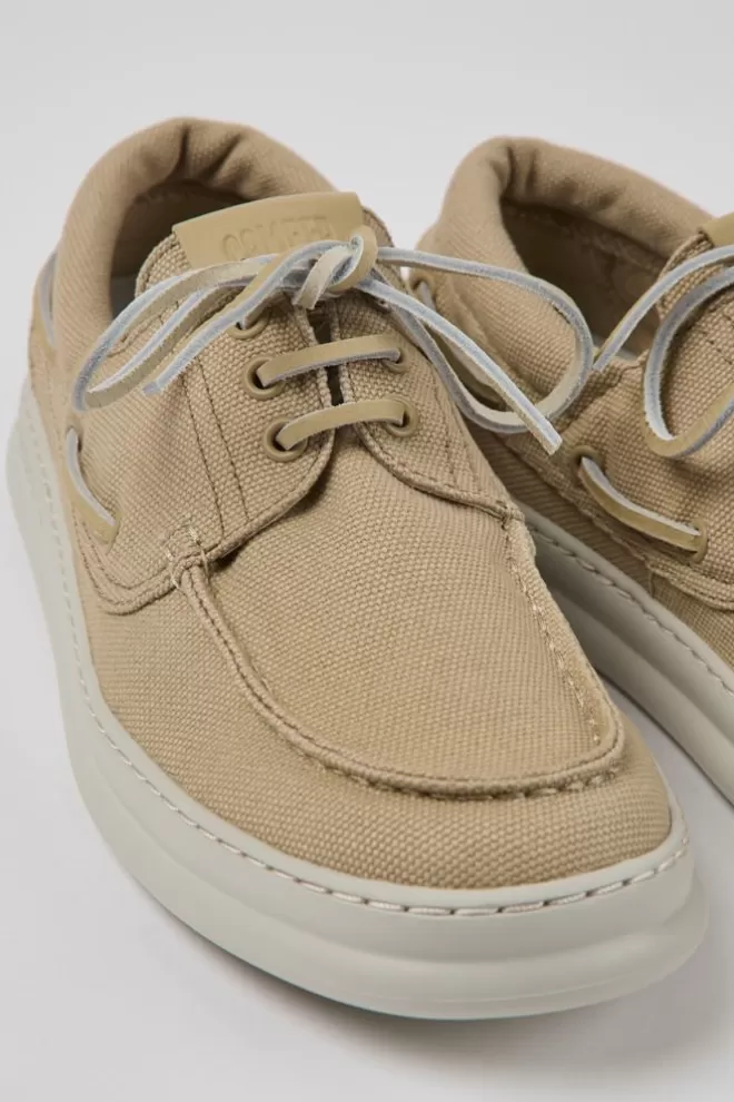 Zapatos Casual<Camper Sneakers Beige De Tejido Para Hombre