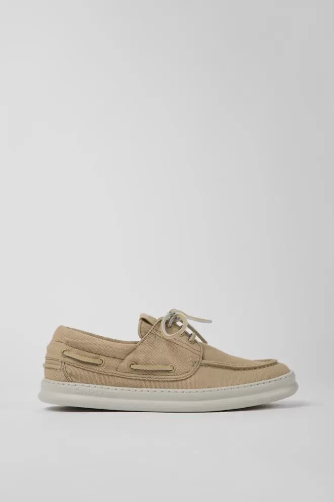 Zapatos Casual<Camper Sneakers Beige De Tejido Para Hombre