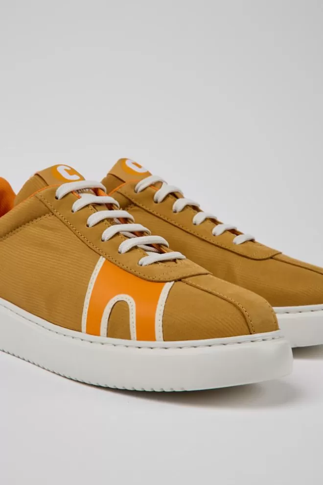 Zapatillas<Camper Sneakers Beige Y Naranja Para Mujer