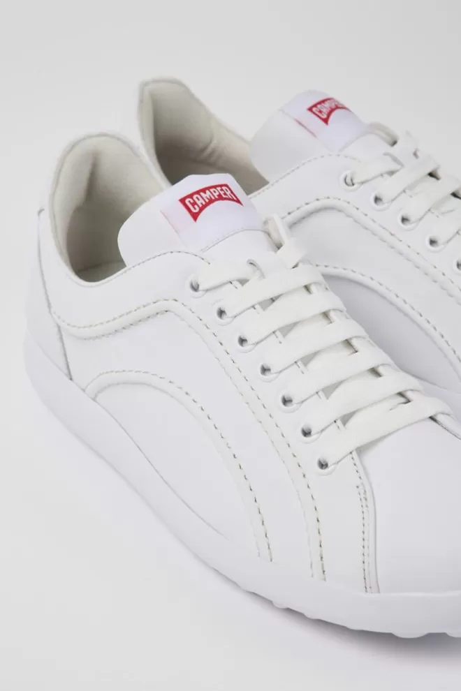 Zapatillas<Camper Sneakers Blancas De Piel Para Hombre