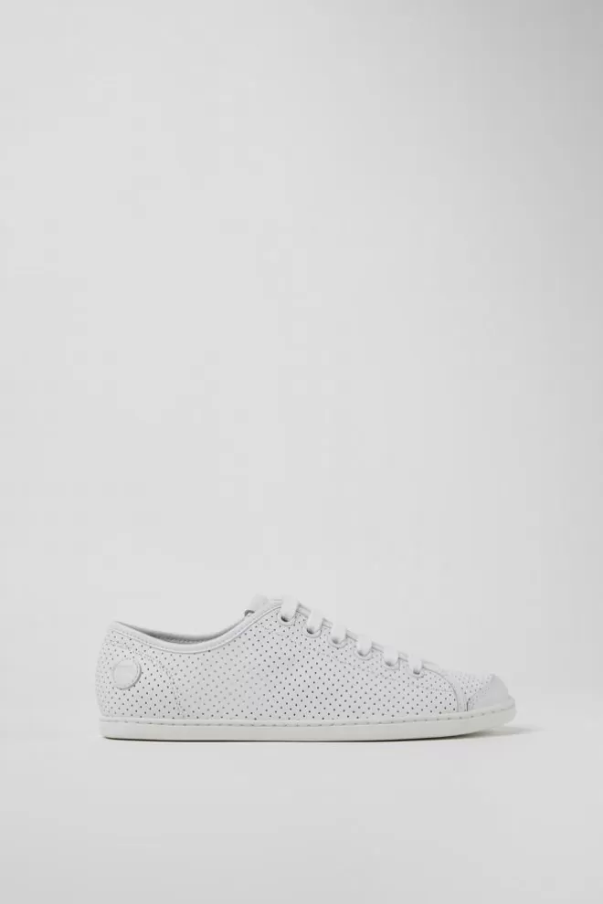 Zapatillas<Camper Sneakers Blancas De Piel Para Mujer