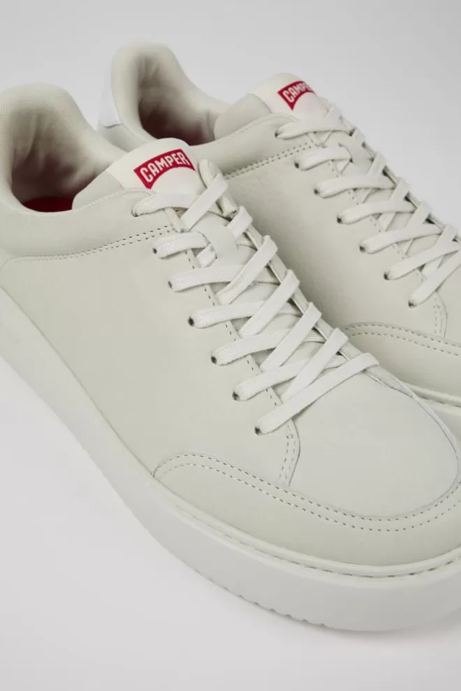 Zapatillas<Camper Sneakers Blancas De Piel Sin Tenir Para Hombre