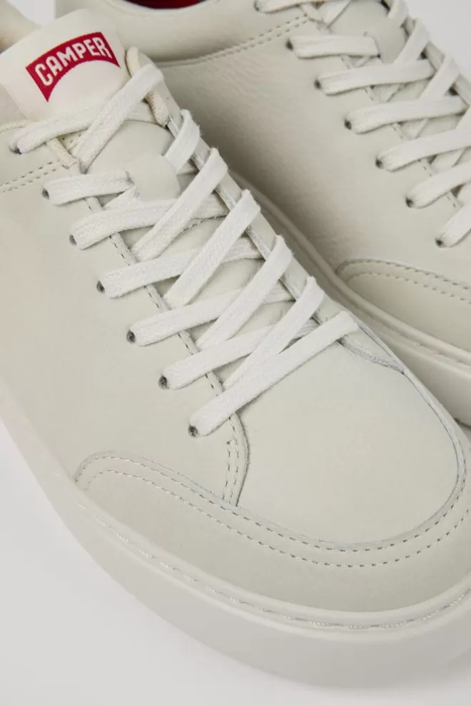 Zapatillas<Camper Sneakers Blancas De Piel Sin Tenir Para Mujer