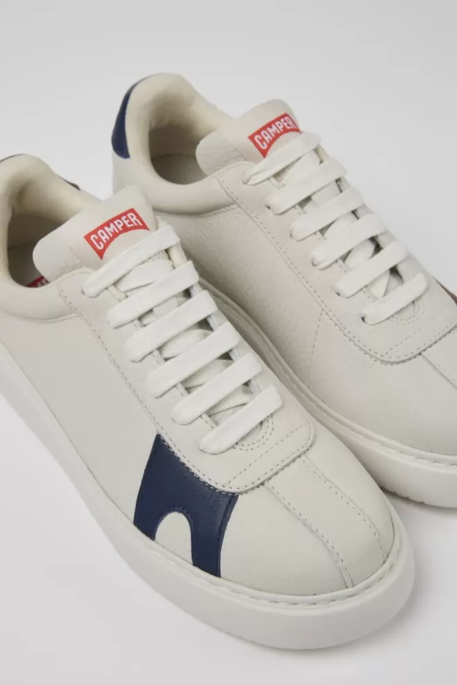 Zapatillas<Camper Sneakers Blancas De Piel Sin Tenir Para Mujer