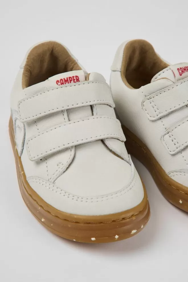 Zapatillas<Camper Sneakers Blancas De Piel Sin Tenir Para Ninos