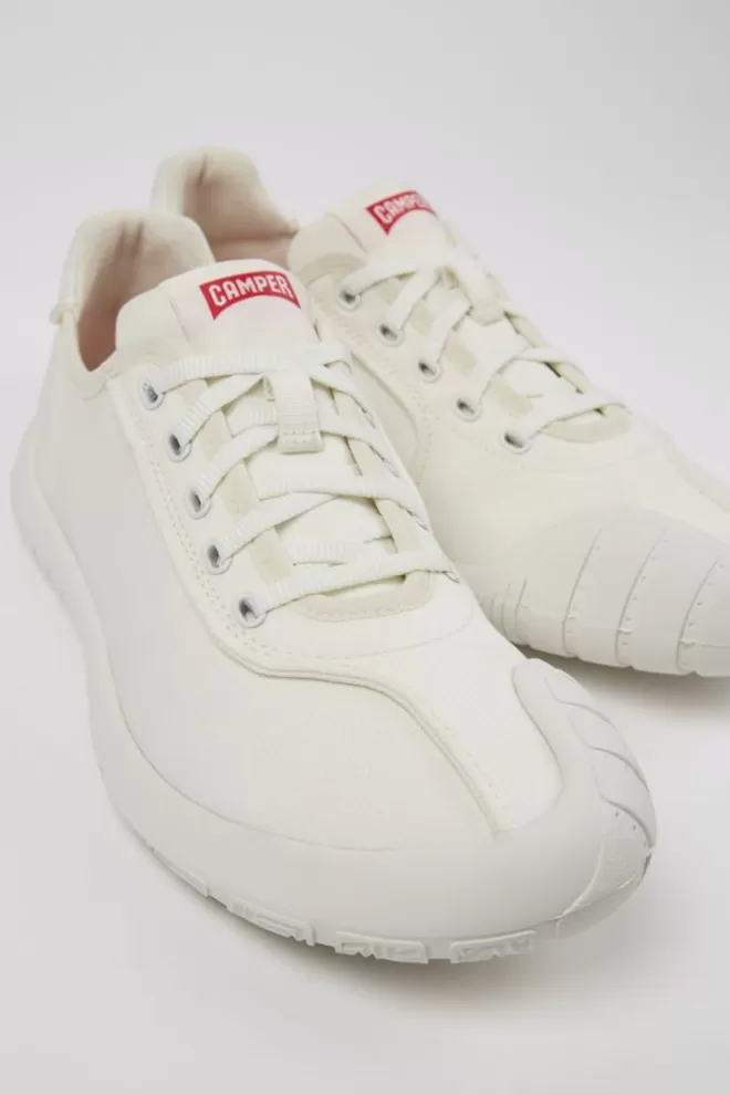 Zapatillas<Camper Sneakers Blancas De Tejido Para Mujer