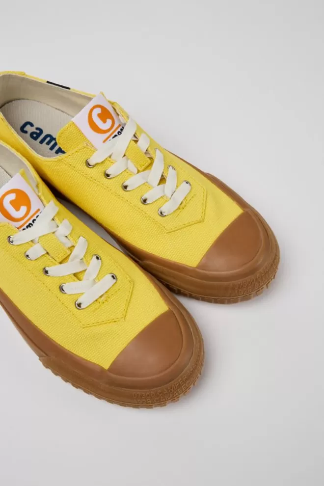 Zapatillas<Camper Sneakers De Algodon Reciclado Amarillas Para Mujer