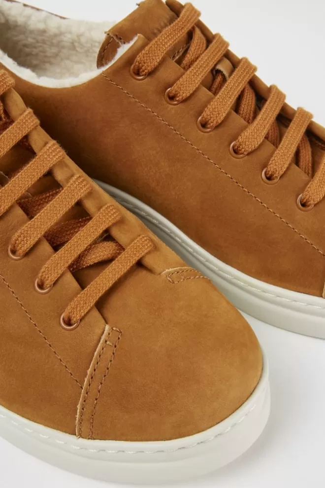 Zapatillas<Camper Sneakers De Ante En Color Marron