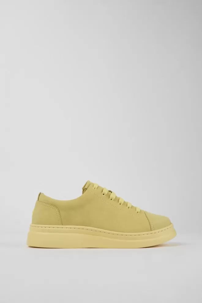 Zapatillas<Camper Sneakers De Nobuk Amarillas Para Mujer