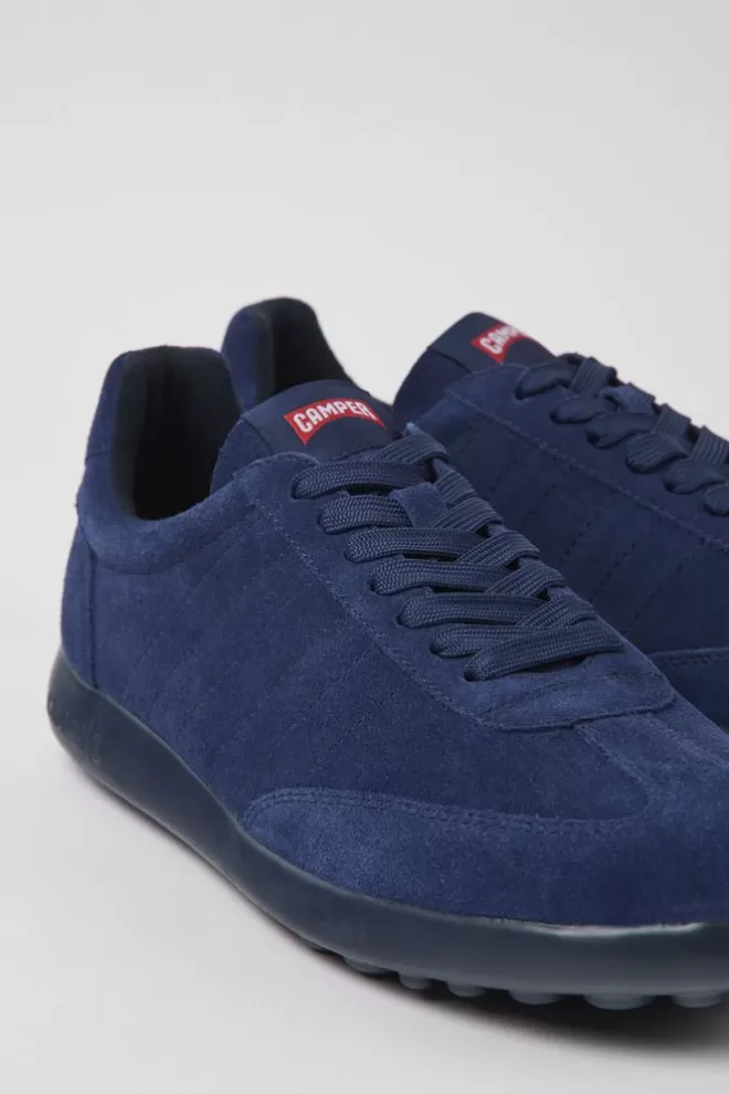 Zapatillas<Camper Sneakers De Nobuk Azules Para Hombre