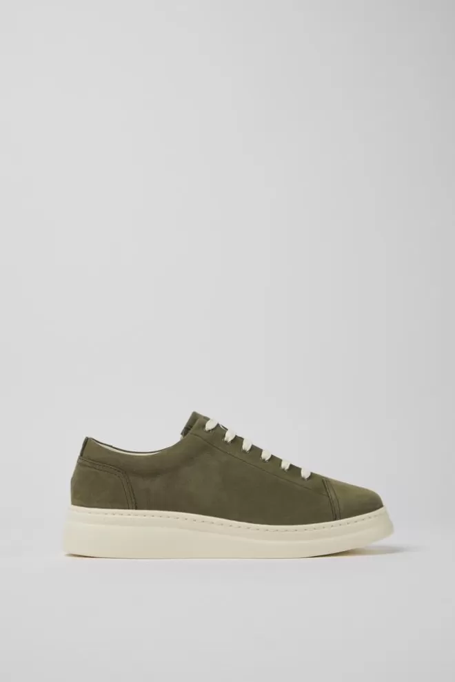 Zapatillas<Camper Sneakers De Nobuk Verdes Para Mujer