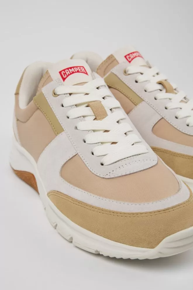 Zapatillas<Camper Sneakers De Nobuk Y Tejido Para Mujer