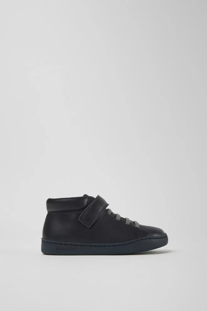 Zapatillas<Camper Sneakers De Piel Azul Oscuro