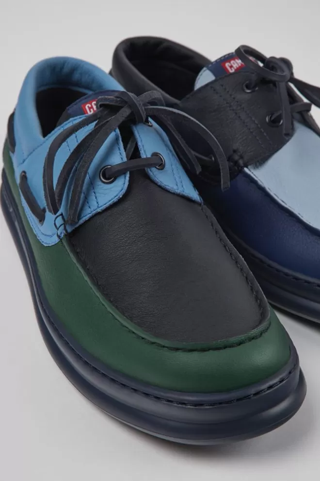 Zapatos Casual<Camper Sneakers De Piel Multicolores Para Hombre