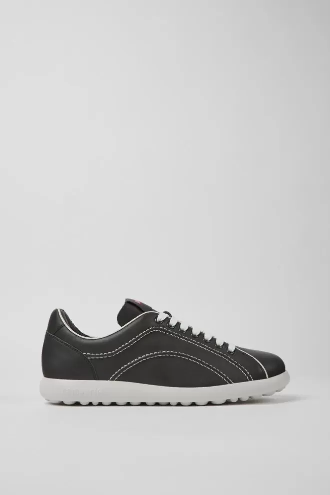 Zapatillas<Camper Sneakers Gris Oscuro De Piel Para Hombre