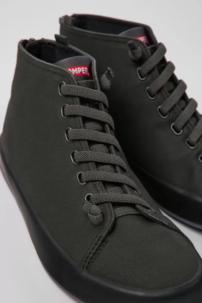 Zapatillas<Camper Sneakers Gris Oscuro De Tejido Para Hombre