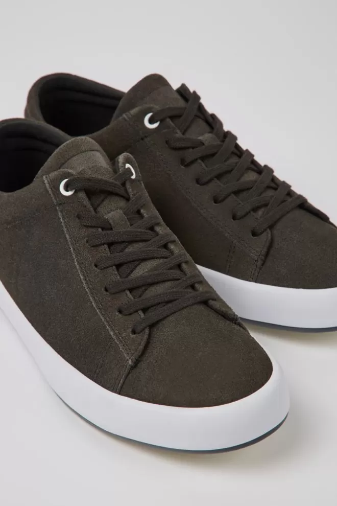 Zapatillas<Camper Sneakers Grises De Nobuk Para Hombre