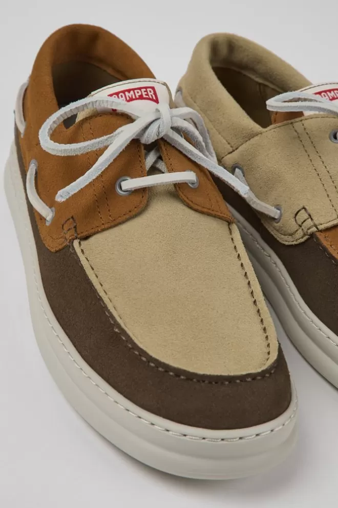 Zapatos Casual<Camper Sneakers Multicolores De Nobuk Para Hombre