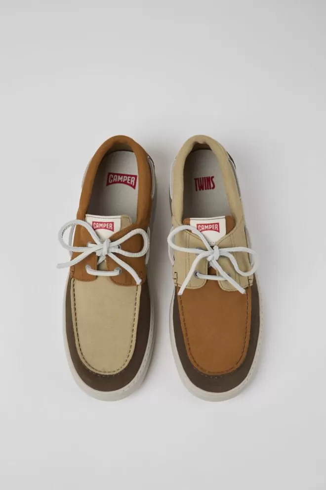 Zapatos Casual<Camper Sneakers Multicolores De Nobuk Para Hombre