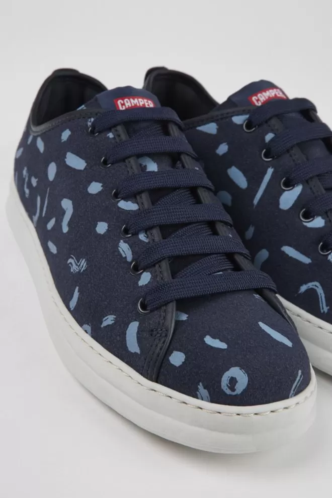 Zapatillas<Camper Sneakers Multicolores De Nobuk Y Piel Para Hombre