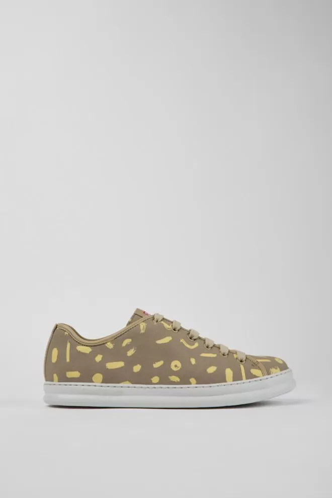 Zapatillas<Camper Sneakers Multicolores De Nobuk Y Piel Para Hombre
