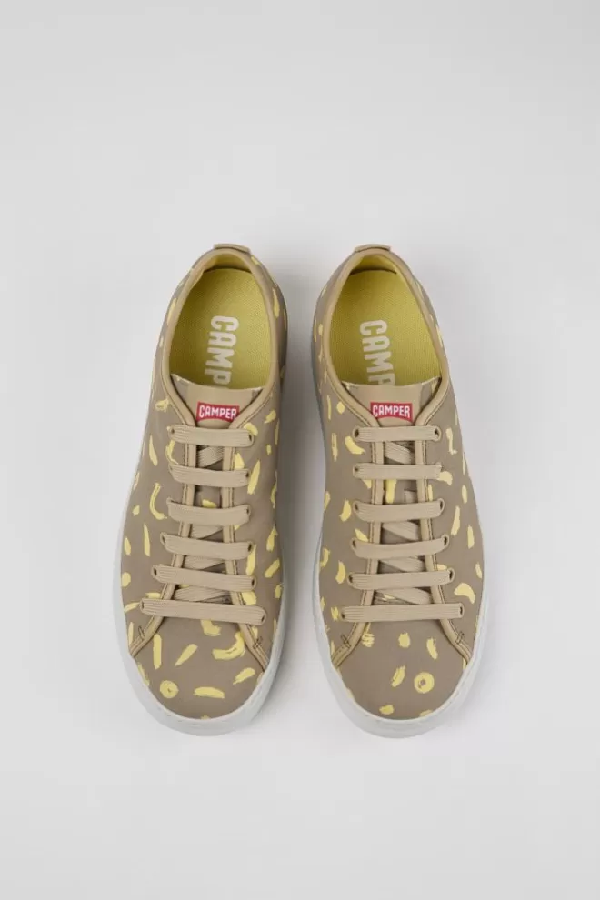 Zapatillas<Camper Sneakers Multicolores De Nobuk Y Piel Para Hombre