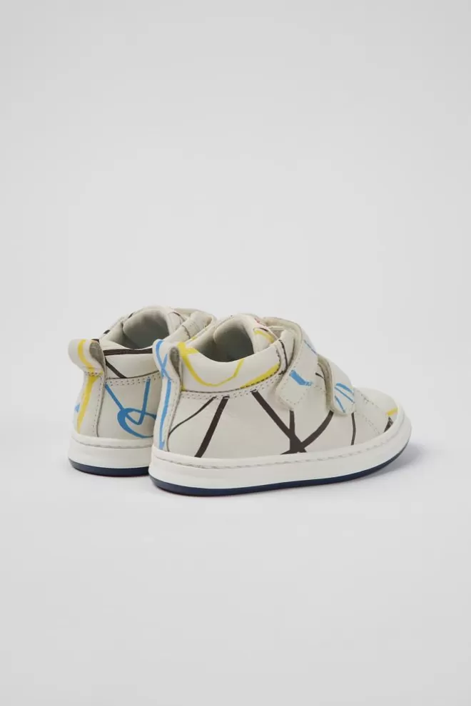 Zapatillas<Camper Sneakers Multicolores De Piel Para Ninos