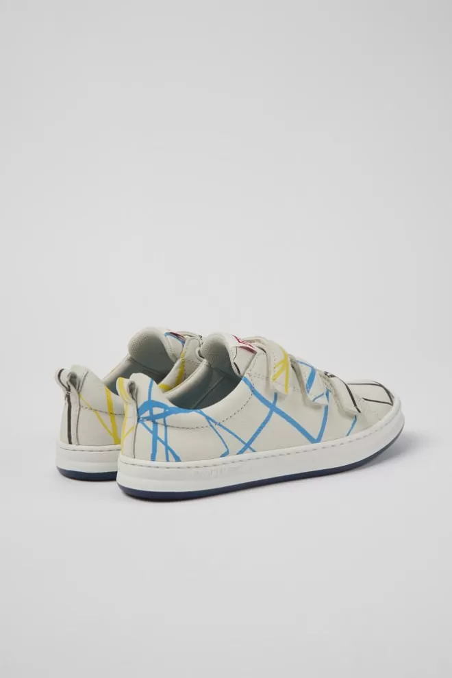 Zapatillas<Camper Sneakers Multicolores De Piel Para Ninos